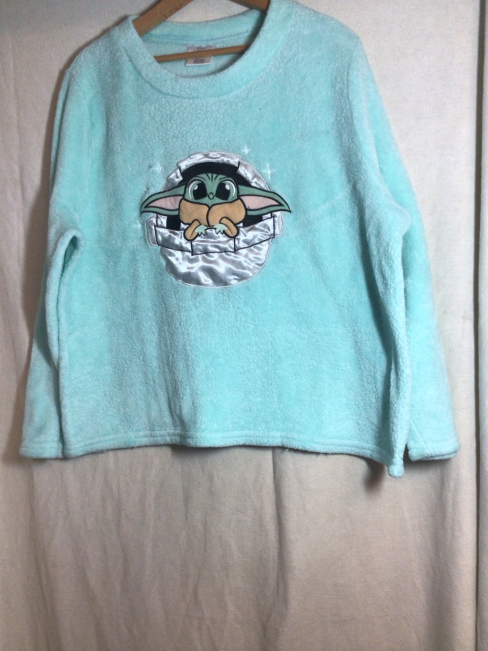 Star Wars The Child Aqua Fleece Crewneck sweater